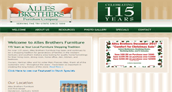 Desktop Screenshot of allesbrothersfurnitureco.com