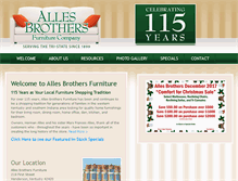 Tablet Screenshot of allesbrothersfurnitureco.com